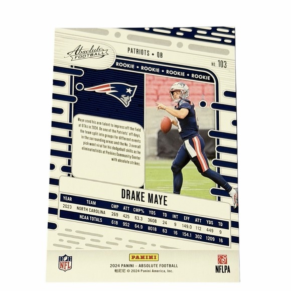 Drake Maye 2024 Rookie 5 Card Collection Lot Panini Topps Super Bowl M/NM READ - Picture 4 of 15